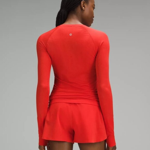 Swiftly Tech Long-Sleeve Shirt 2.0 Hip Length Hot Heat - Picture 3 of 13